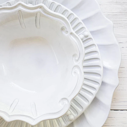 Incanto - White - Baroque Cereal Bowl 7"