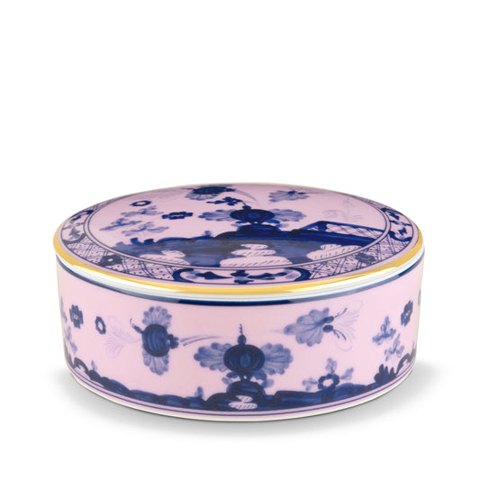 Tesori Collection - Azalea - Large Round Trinket Box 5.2"