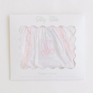 Diaper Cover - Pink Scallops