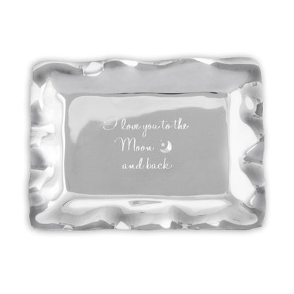 Vento - Engraved Tray - Love You To Moon 7"
