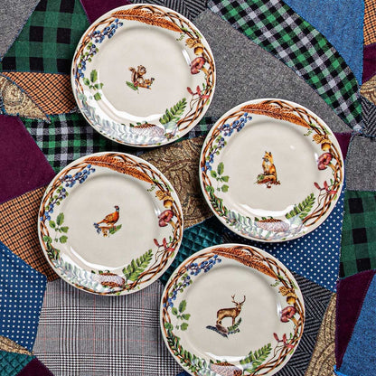 Forest Walk - Animal Salad Plates - Set of 4