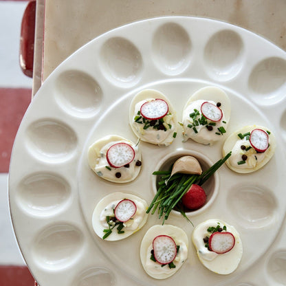 Cook & Host - White - Egg Platter 13"