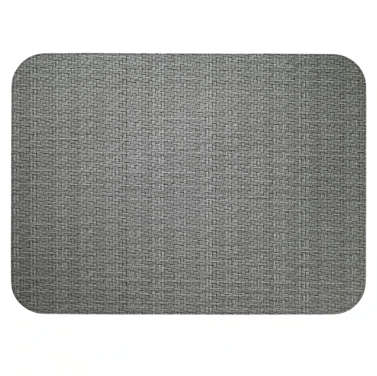 Wicker Oblong Placemat - Gray 13x18