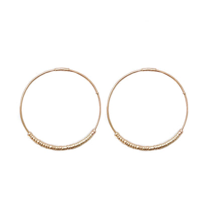 MRJ E - No. 246 Gold Bead Hoops