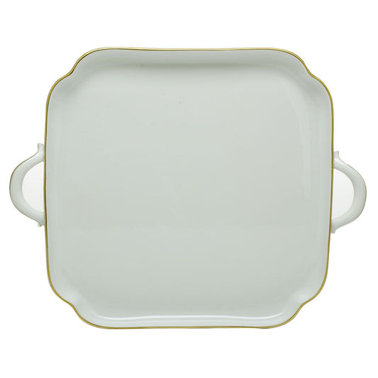 Golden Edge - Square Tray with Handles