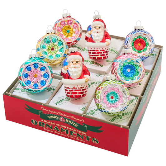 CRK Shiny Brite - Christmas Confetti - Figures & Reflector Rounds
