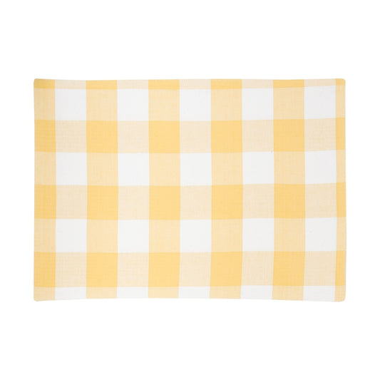 Buffalo Check Placemat - Bright Yellow