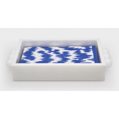 TZD Acrylic Guest Towel Napkin Holders w/Bubbles - White