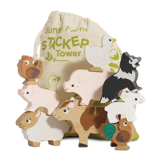 LTV Farmyard Stacking Animals & Bag