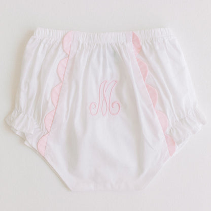 Diaper Cover - Pink Scallops