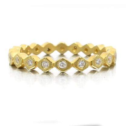 Harlequin Diamond Stack Ring