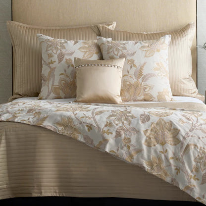 Charmeuse Pillow with Crystal Buttons - Mystery - 16x16