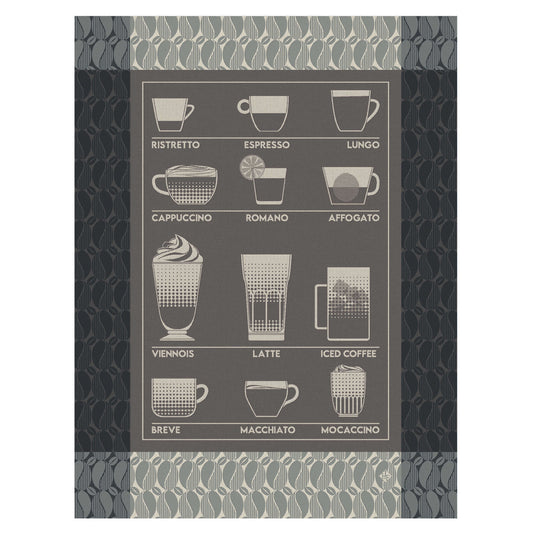 Barista Tea Towel - Black - 24 x 31