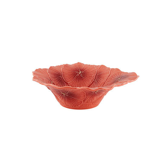VIA Large Salad Bowl - Maria Flor 13" - Coral