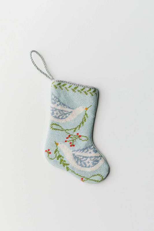Bauble Stocking - Peace on Earth - Blue
