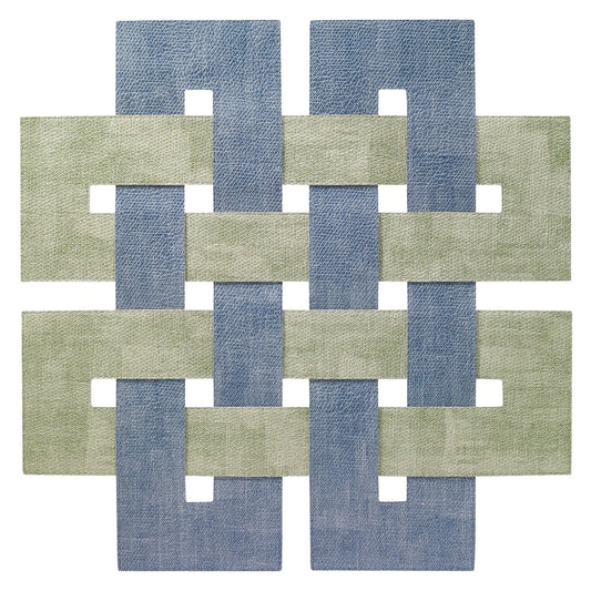 Celtic Placemat - Sage & Ice Blue 16"