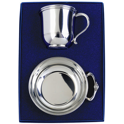 Pewter Images Baby Cup & Porringer Gift Set