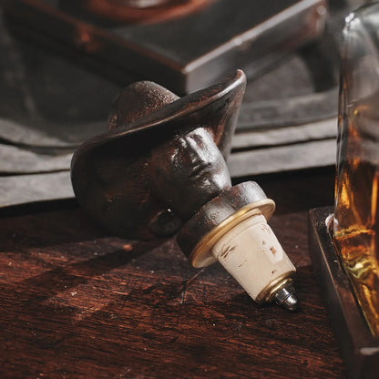 Vaquero Decanter with Cowboy Head Topper