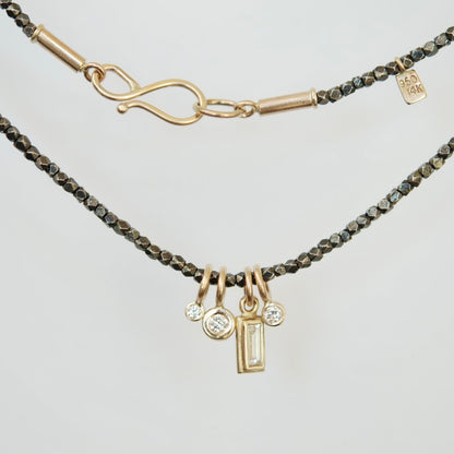 MRJ N - No. 318 Baguette & Diamonds Hill Tribe Necklace