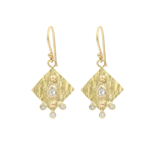NNJ Gilded Earrings - 14kt YG; 0.22TCW Dia.