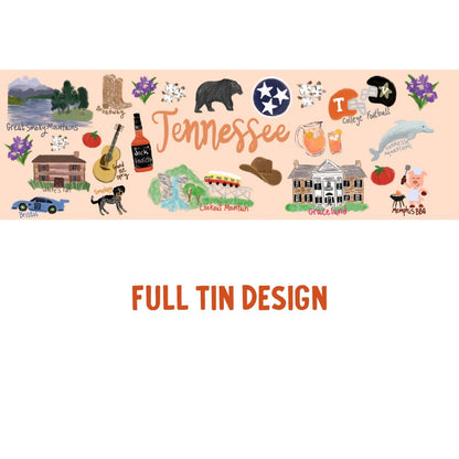 WAT Key Lime Gourmet Shortbread Cookies In Tennessee Gift Tin