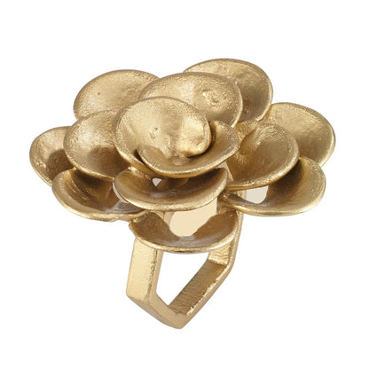 BDL Camellia Gold Napkin Ring