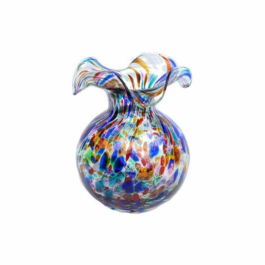 Hibiscus Glass Vase - Carnevale - Bud 5.5"