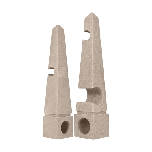 KVD Jeza Obelisk Sculptures 22" - Set 2