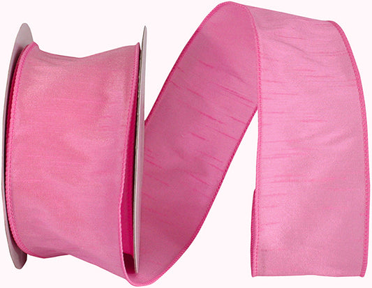 2.5" X 20Yds - Dupioni Supreme Wired Edge - Pink