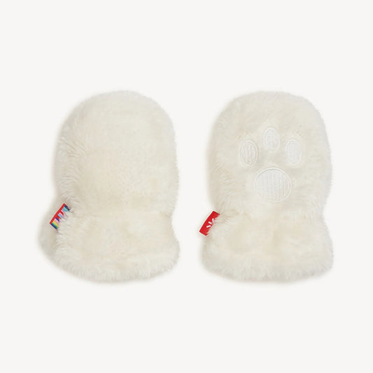 Minky Mittens - Cloud White -