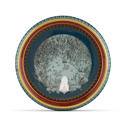 Totem - Coniglio - Round Change Tray with Rabbit 6.69"