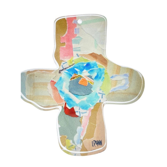 LDN Acrylic Everlasting Love Cross - Neutral 7"