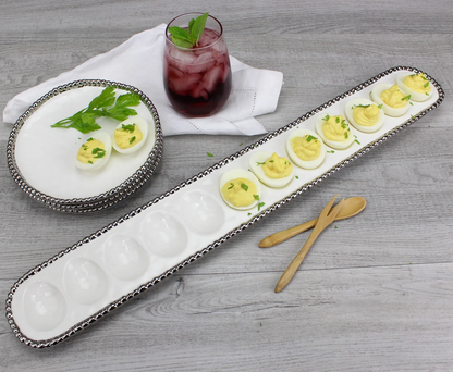PPB Silver Salerno - Deviled Egg Tray (2535W)