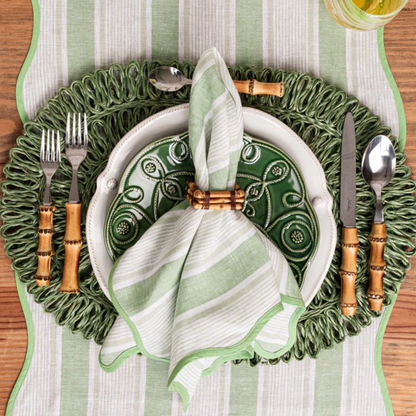 Straw Loop Oval Placemat - Seagrass