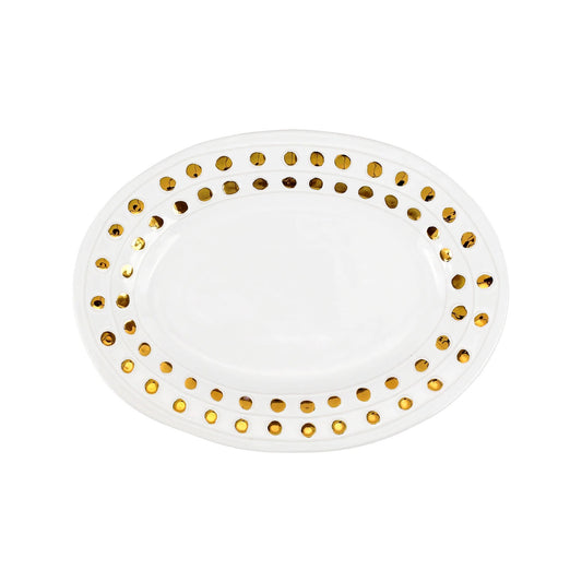 VTR Medici - Gold - Medium Oval Platter 14.75"