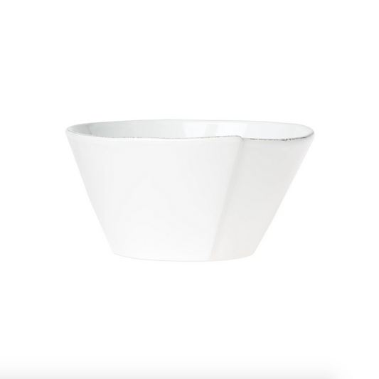 VTR Lastra - White - Medium Stacking Serving Bowl 8"