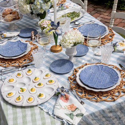 Jardins du Monde - Chambray - Cocktail Plate - Assorted Set of 4