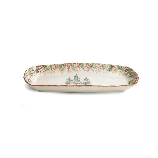 Natale - Narrow Rectangular Tray 13.5"