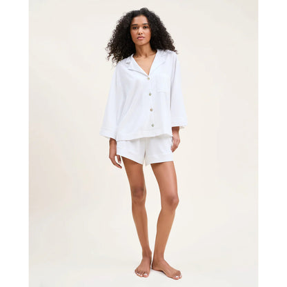 Women's Olivia Pima Short Set - White