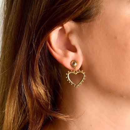 Heart - Drop Earrings