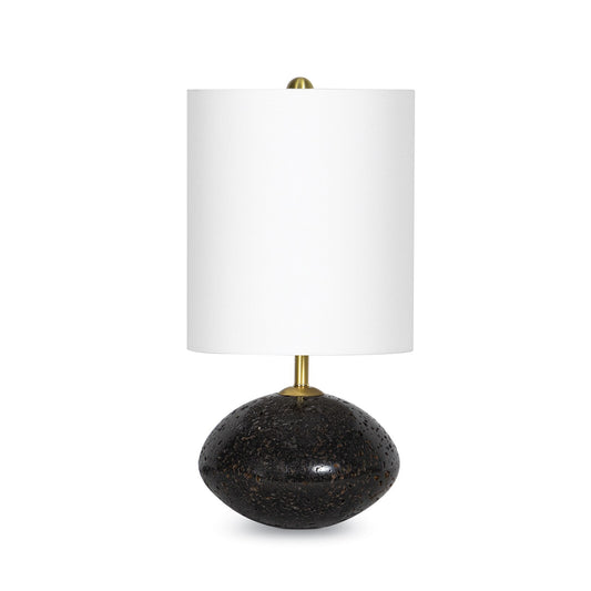 RGA Nyx Travertine Mini Lamp - Black 18.5"