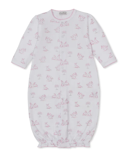 Springtime Bunny Fun - Convertible Gown - Pink - NB