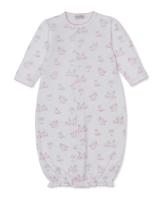 Springtime Bunny Fun - Convertible Gown - Pink - NB