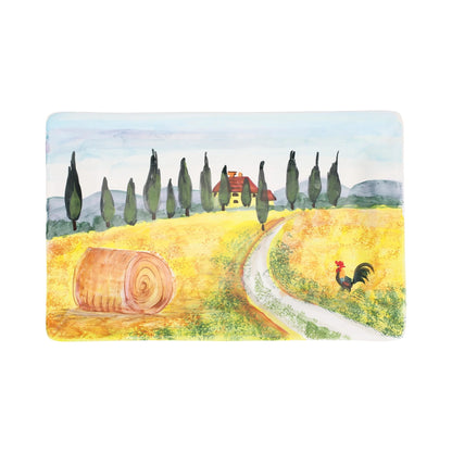 VTR Rectangular Wall Plate - Tuscan Road 18.5"