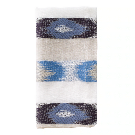 Ikat Napkin - Blue 22"