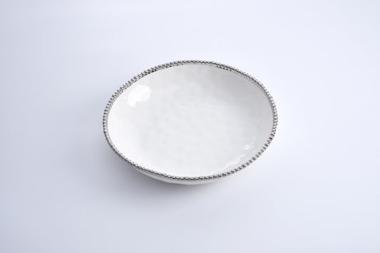 PPB Silver Salerno - Round Shallow Bowl (2563W)