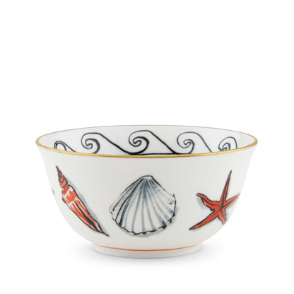 Il Viaggio Di Nettuno - White - Small Bowl 4.25"