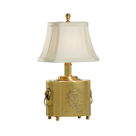 WWH Brass Tea Box Lamp 14.5"