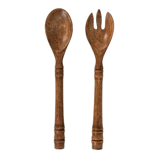 Bilbao Wood - Salad Serving Set