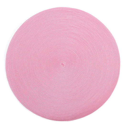 Pink Tone Round Placemat - Ivory/Rose